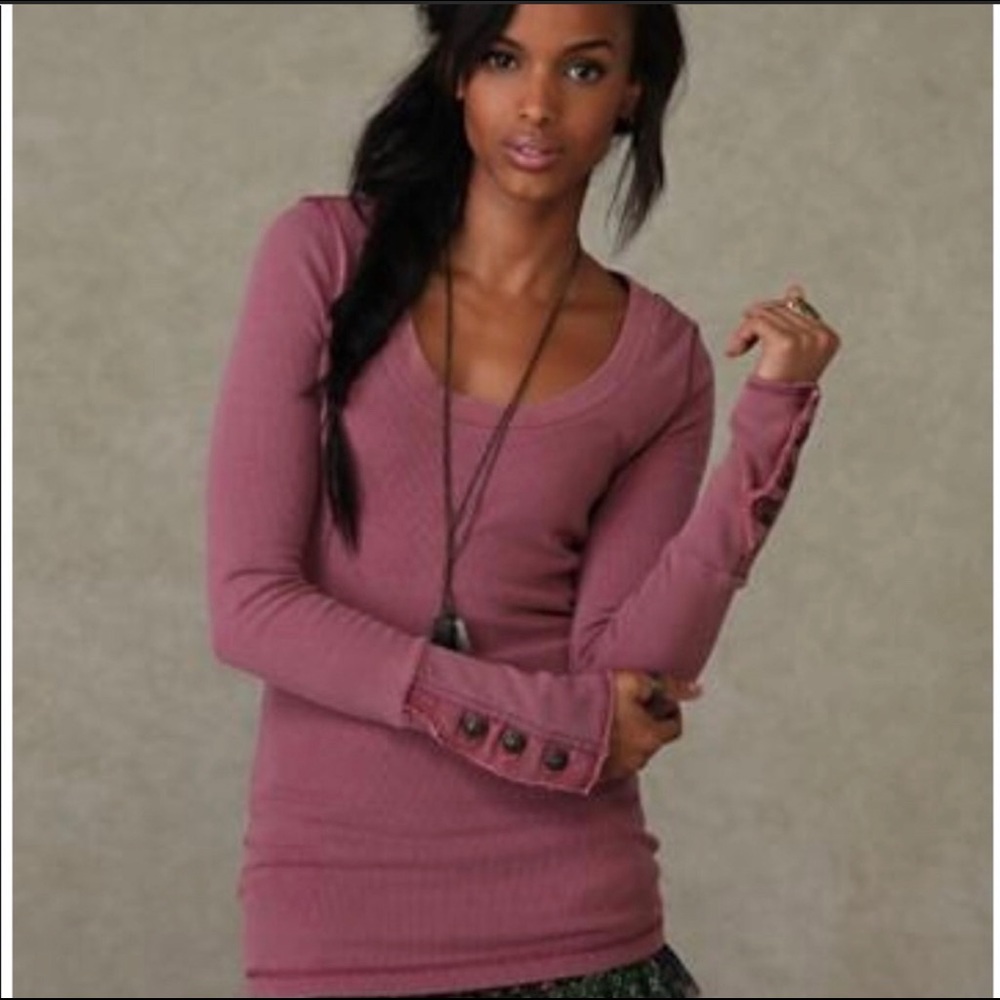 Rare Free People Motor Moto Cuff Thermal Rose Pink